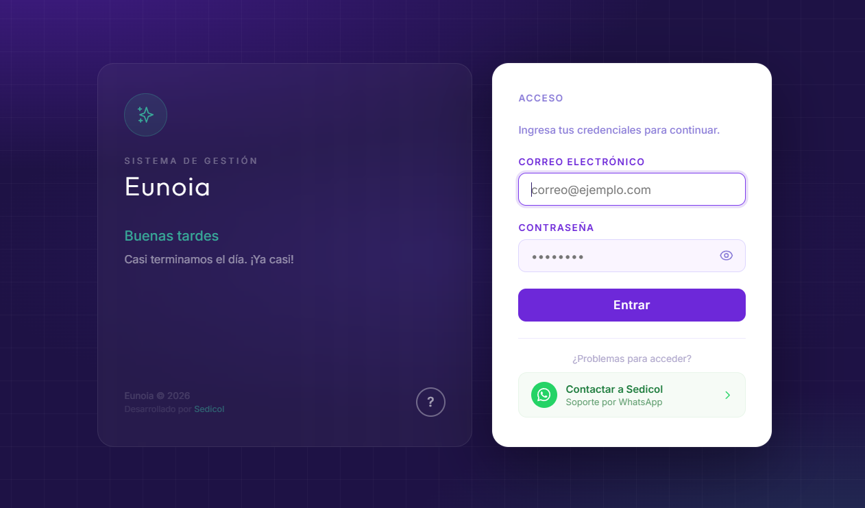 Eunoia sistema de gestión de citas
